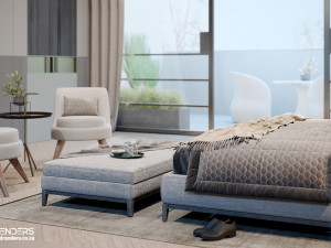 corona for cinema4d scene files - luxury bedroom apartment 3D 모델