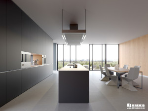 corona for cinema4d scene files - modern kitchen scene 3D-Modell