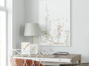 corona for cinema4d scene files - living room Model 3D