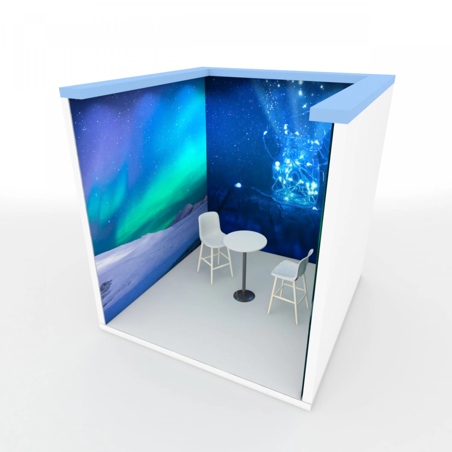 exhibition stand design 1 3D Model .c4d .max .obj .3ds .fbx .stl .blend 
