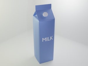 milk carton 3D Model