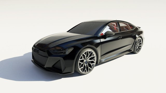 audi rs7 c8 3D Model .c4d .max .obj .3ds .fbx .stl .blend 