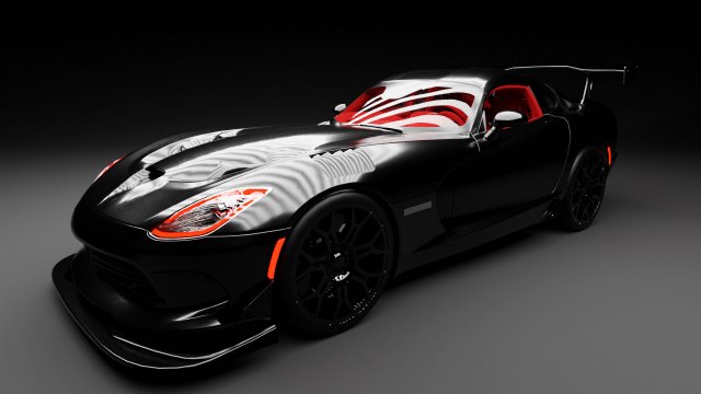 dodge viper Model 3D .c4d .max .obj .3ds .fbx .stl .blend 