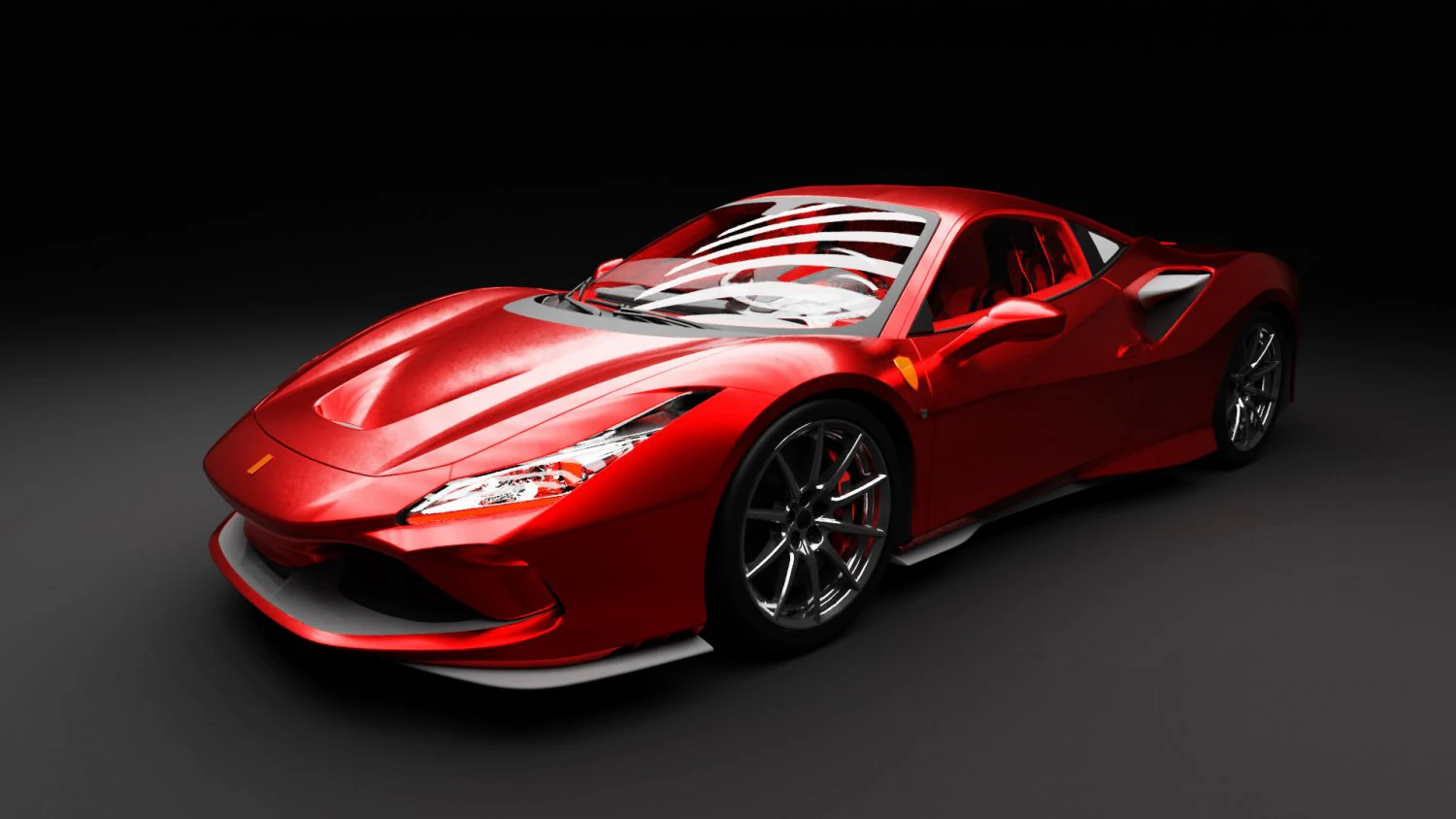 ferrari f8 3D Model .c4d .max .obj .3ds .fbx .stl .blend