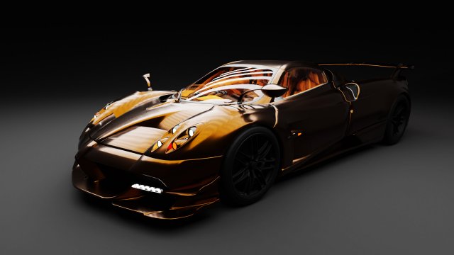 pagani huayra 3D Модель .c4d .max .obj .3ds .fbx .stl .blend 