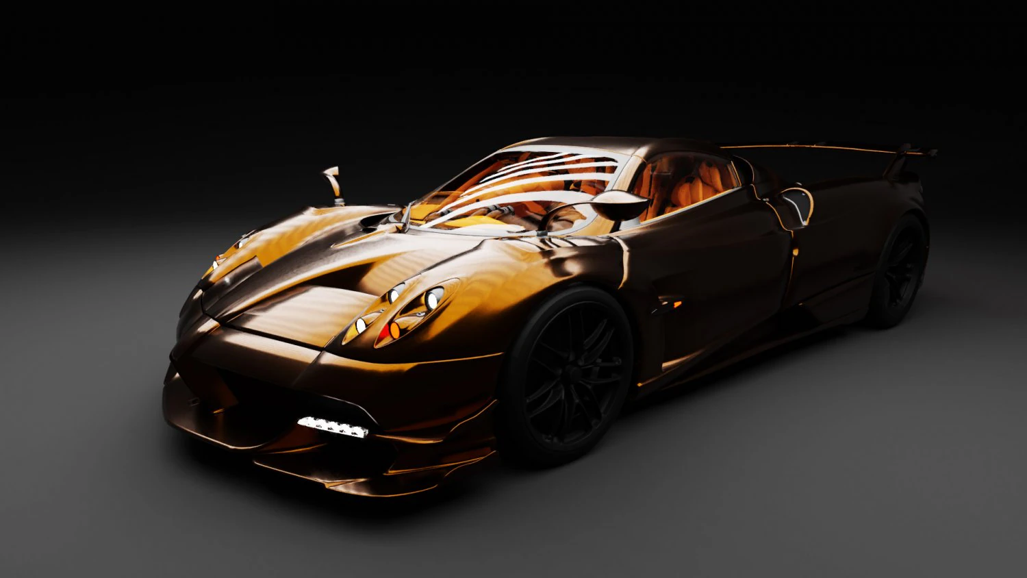 pagani huayra 3D Model .c4d .max .obj .3ds .fbx .stl .blend 
