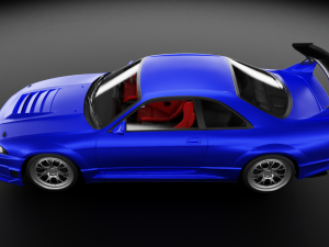 nissan r33 400r 3D 모델
