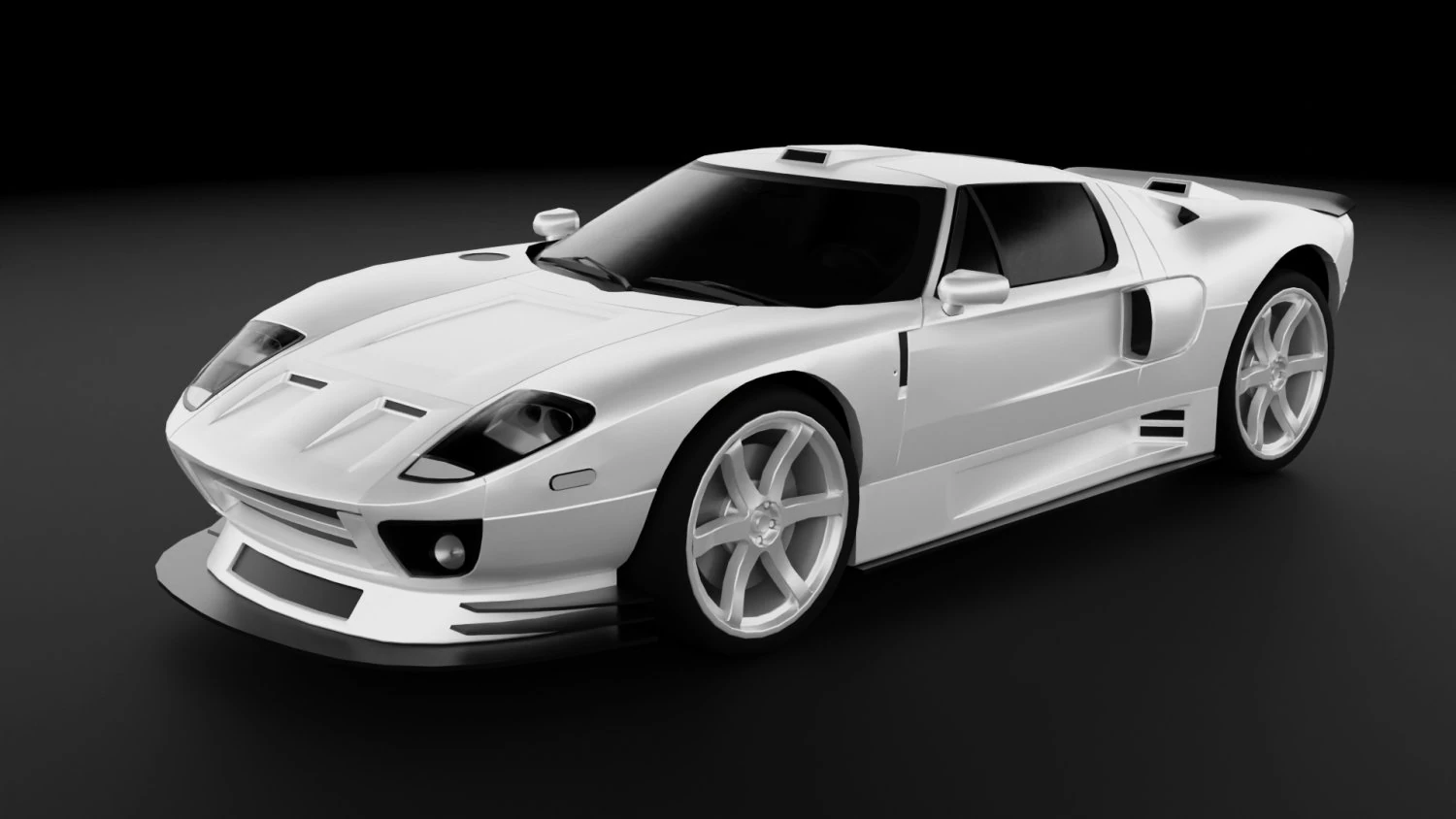 F0rd GT40 3D Model .c4d .max .obj .3ds .fbx .stl .blend 