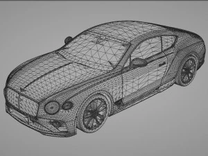 Bentley Continental GT 2021 3D Model