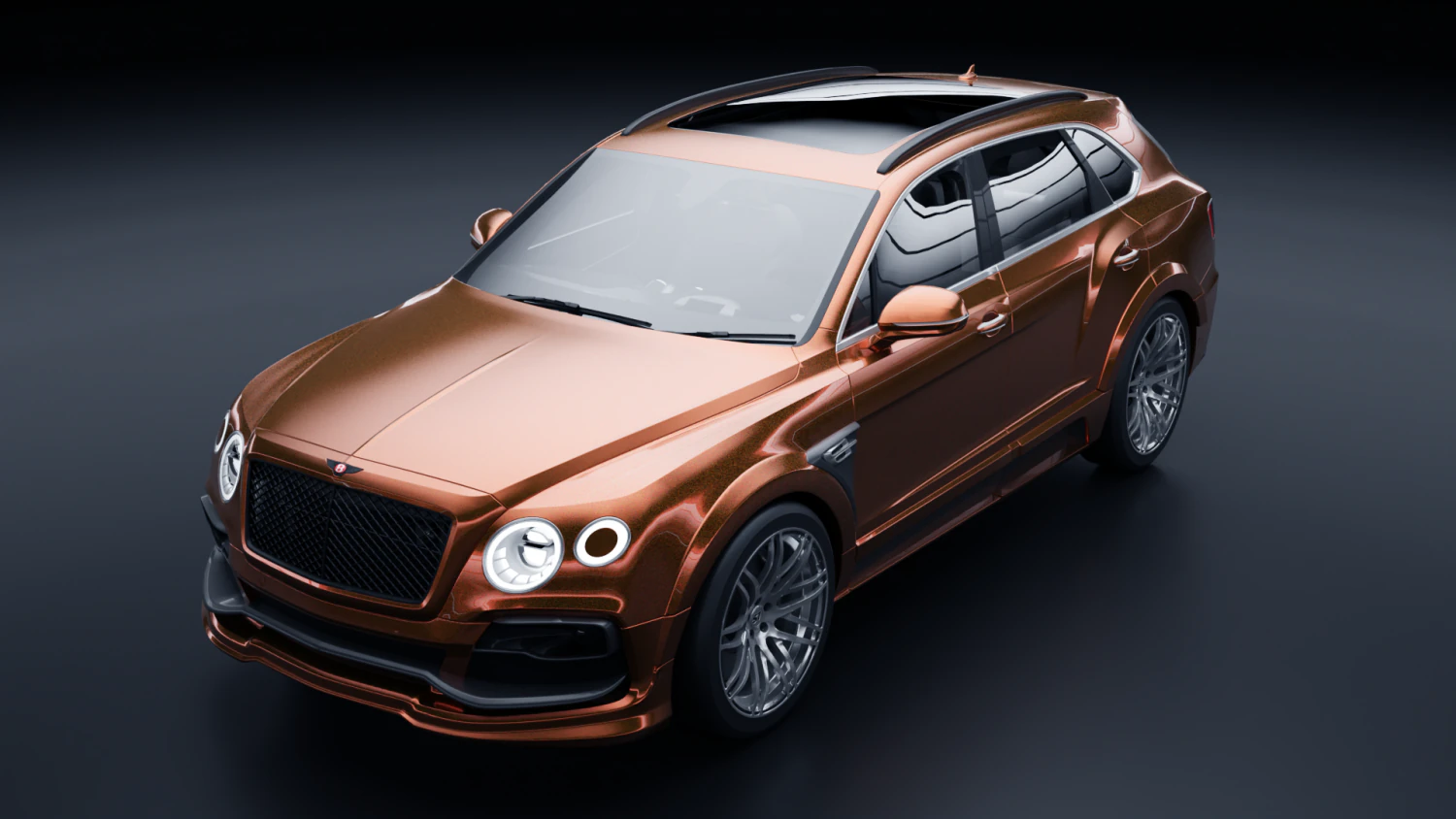 Bentley Bentayga Startech 3D Model .c4d .max .obj .3ds .fbx .stl .blend 