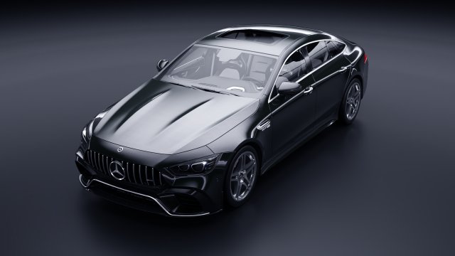 Mercedes GT63s 3D Model .c4d .max .obj .3ds .fbx .stl .blend 