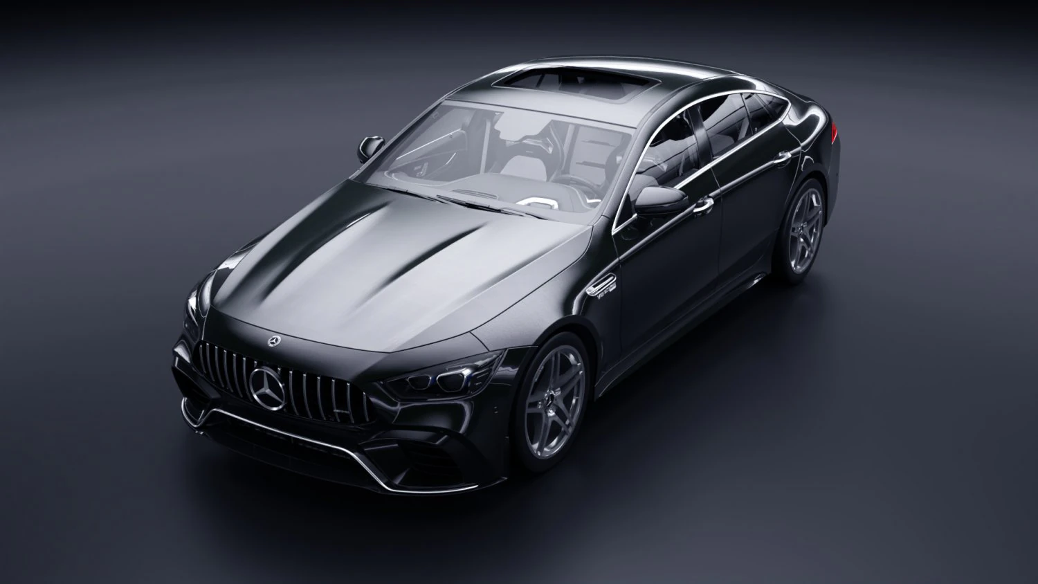 Mercedes GT63s 3D Model .c4d .max .obj .3ds .fbx .stl .blend