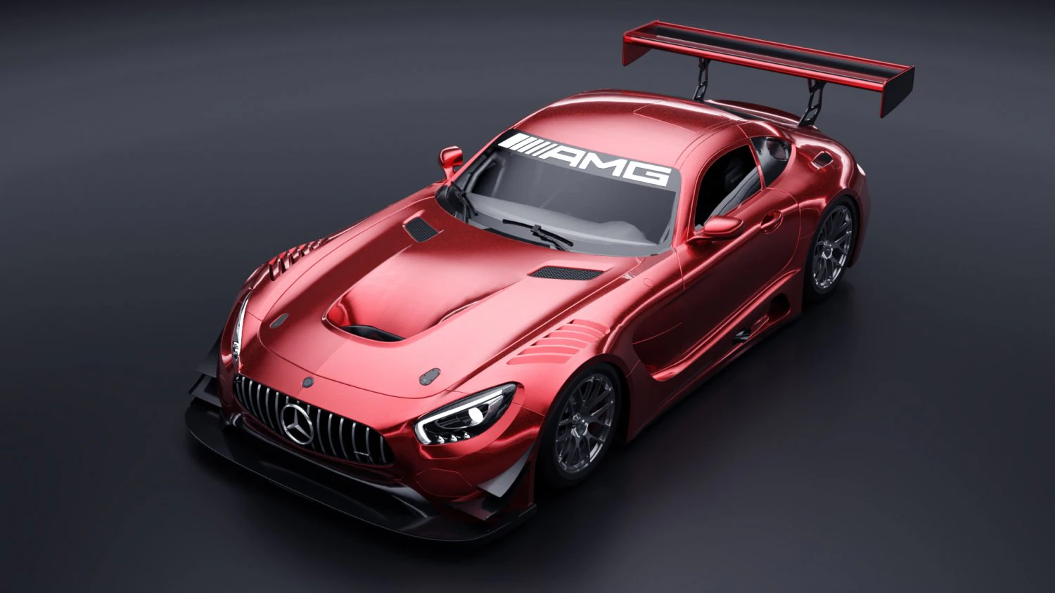 Mercedes AMG GT3 3D Model .c4d .max .obj .3ds .fbx .stl .blend 