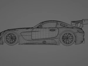 Mercedes AMG GT3 3D Model