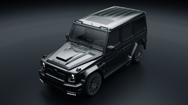 Mercedes G55 Brabus 3D Модель .c4d .max .obj .3ds .fbx .stl .blend 