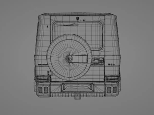 Mercedes G55 Brabus 3D Model