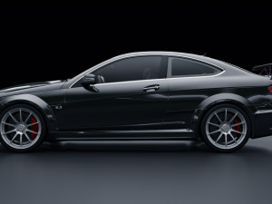 Mercedes Benz C63 AMG Black Series 3D Модель
