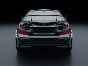 Mercedes Benz C63 AMG Black Series 3D Модель