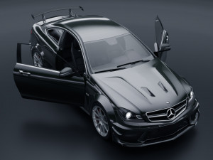 Mercedes Benz C63 AMG Black Series 3D Модель