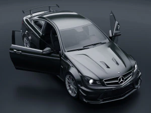 Mercedes Benz C63 AMG Black Series 3D Model