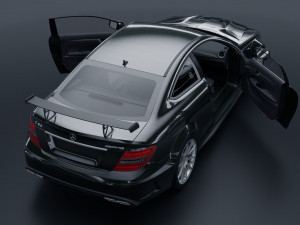 Mercedes Benz C63 AMG Black Series 3D Модель