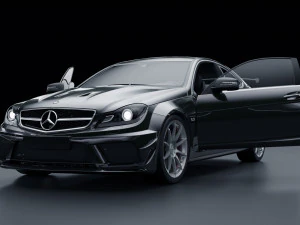 Mercedes Benz C63 AMG Black Series 3D Model