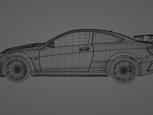 Mercedes Benz C63 AMG Black Series 3D Модель