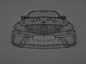 Mercedes Benz C63 AMG Black Series 3D Model