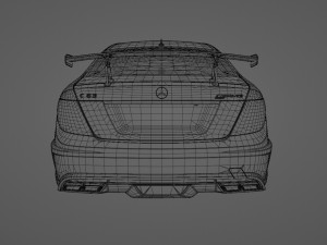 Mercedes Benz C63 AMG Black Series 3D Модель