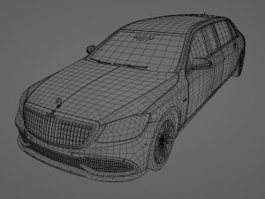 Mercedes Maybach S650 Pullman 3D Model