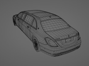 Mercedes Maybach S650 Pullman 3D Model