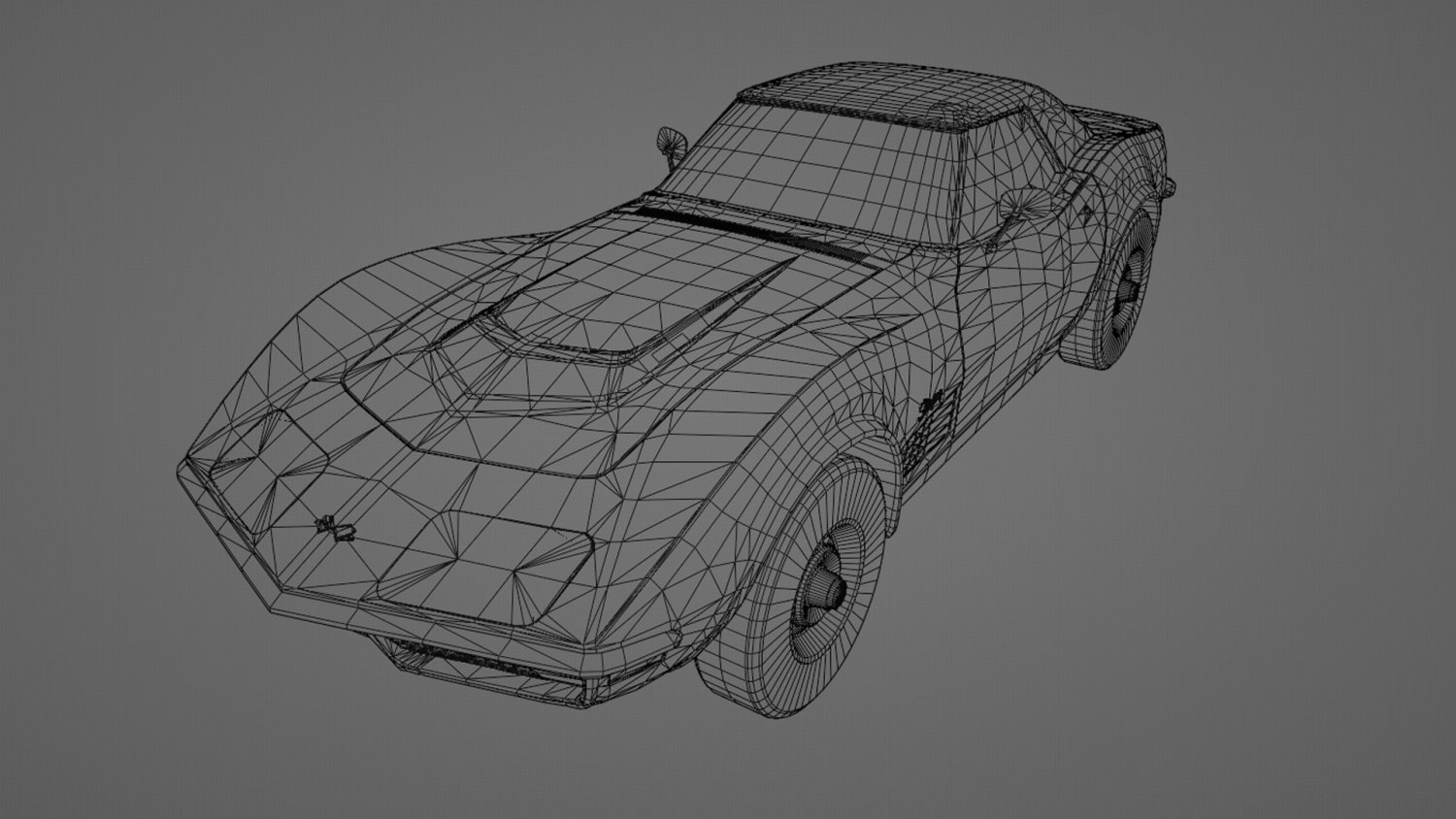 Chevrolet Corvette ZR-1 C3 Grátis Modelo 3D in Carros antigos 3DExport