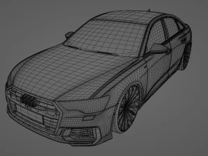 Audi A6 C8 S-Line 3D Model