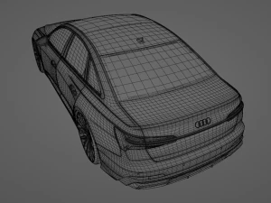 Audi A6 C8 S-Line 3D Model