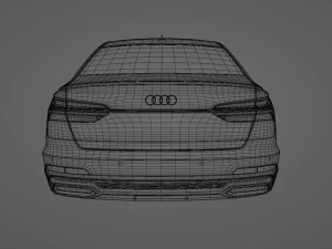 Audi A6 C8 S-Line 3D Model