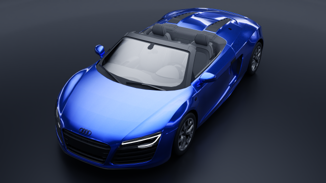 Audi R8 Spyder 3D Model .c4d .max .obj .3ds .fbx .stl .blend 