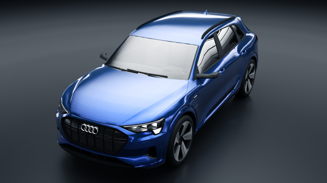 Audi E-Tron 3D-Modell .c4d .max .obj .3ds .fbx .stl .blend 