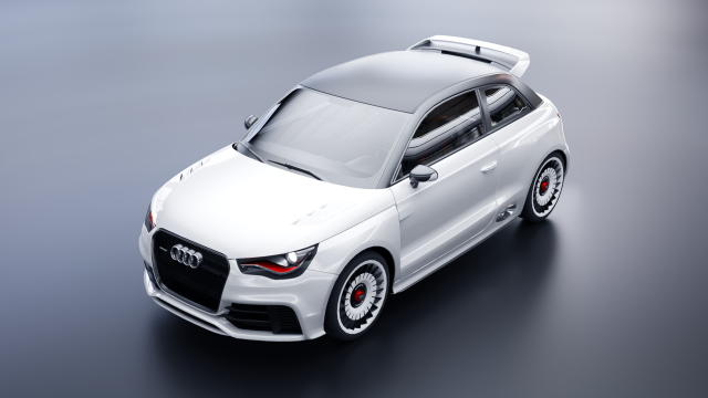 Audi A1 Quattro Model 3D .c4d .max .obj .3ds .fbx .stl .blend 