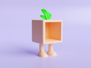 3D Character Sculpture with 13 Social Media Boxes Modèles 3D en vedette