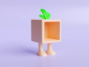 13 सोशल मीडिया बॉक्स के साथ 3डी चरित्र मूर्तिकला 3D प्रिंट मॉडल