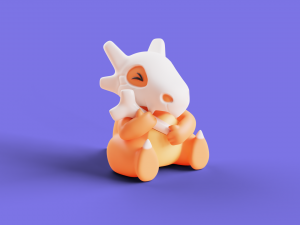 Pokemon Cubone Character Modèles 3D en vedette