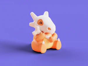 Pokemon Cubone Character 3D Print Model