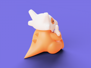 Pokemon Cubone Character Modèles 3D en vedette