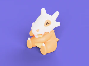Pokemon Cubone Character 3D Print Model