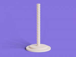 Desk Toy with Screw Stand Cat Dog Faces 3D Baskı Modeli