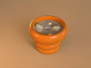 Spooky Halloween Skull Plant 3D Print Model