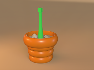 Spooky Halloween Skull Plant 3D Принт Модель