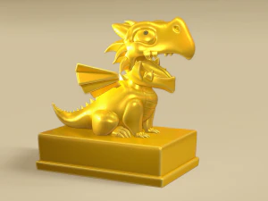 Cute Little Dragon 3D Print Model