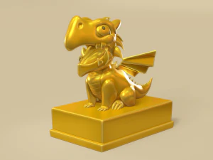 Cute Little Dragon 3D Print Model