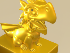 Cute Little Dragon 3D Print Model